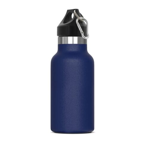 Werbeartikel Lennox 350ml Isolierflasche vakuumisoliert 12h heiß/24h kalt pulverbeschichtet 100% auslaufsicher inkl. Box – Dunkelblau – mit Logo