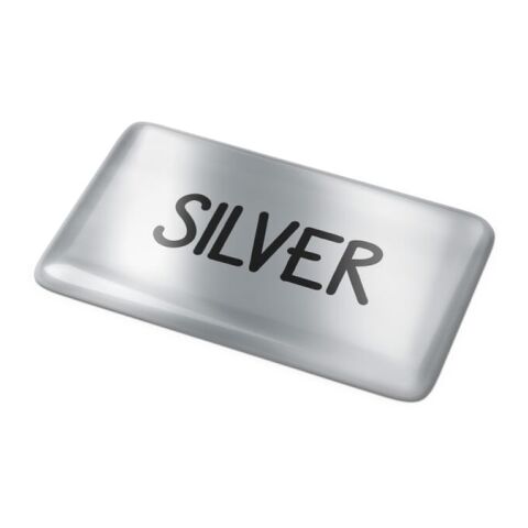 Doming Rechteck 20x10 mm Silber | ohne Werbeanbringung | Nicht verfügbar | Nicht verfügbar | Nicht verfügbar