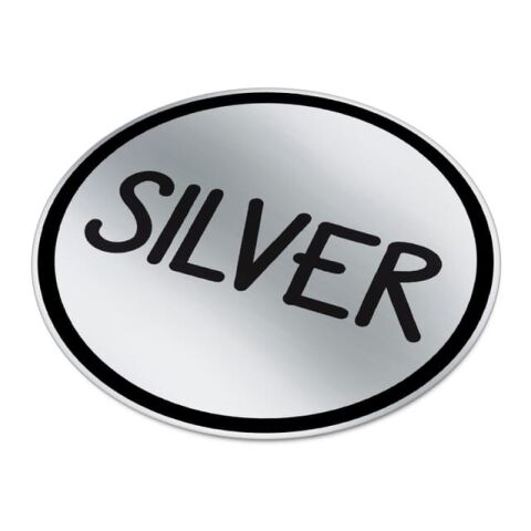Vinyl Sticker Rund Ø 20 mm Silber | ohne Werbeanbringung | Nicht verfügbar | Nicht verfügbar | Nicht verfügbar