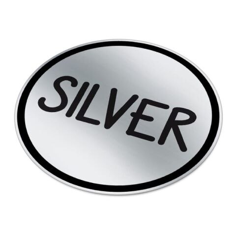 Vinyl Sticker Rund Ø 45 mm Silber | 1-farbiger Digitaler Aufkleber | Seite 1 | Ø 45 mm | Nicht verfügbar