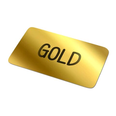 Vinyl Sticker Rechteck 20x10mm Gold | ohne Werbeanbringung | Nicht verfügbar | Nicht verfügbar | Nicht verfügbar