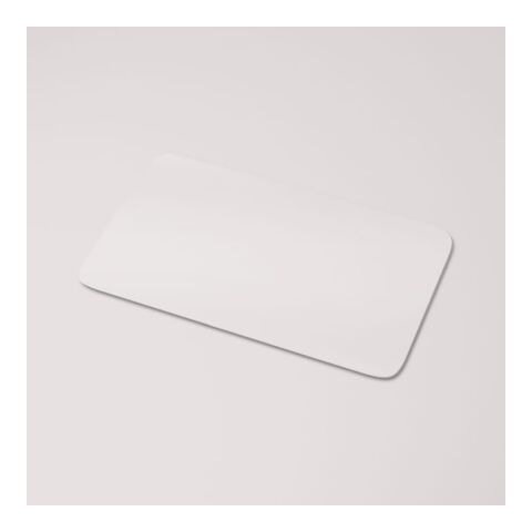 Werbeartikel Vinyl Sticker Rechteck 100x30mm – Transparent – mit Logo bedruckt