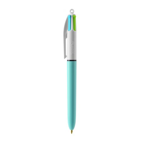 BIC® 4 Colours Fashion Kugelschreiber Weiß-hellblau | ohne Werbeanbringung | Nicht verfügbar | Nicht verfügbar