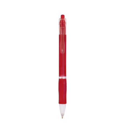 BIC® Click Kugelschreiber rot | blaue Tinte | 1-farbiger Siebdruck | Schaft-gegenüber vom Clip | 15.00 mm x 45.00 mm