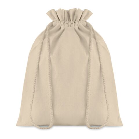 Beutel mit Kordelzug M beige