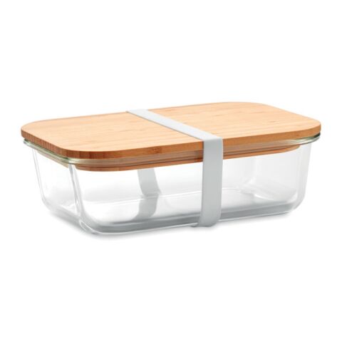 Lunchbox Glas mit Bambusdeckel