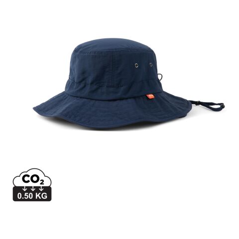Werbeartikel Nordic Drift RCS Horizon UPF 50+ Bucket-Hat – navy blau – mit Logo bedruckt