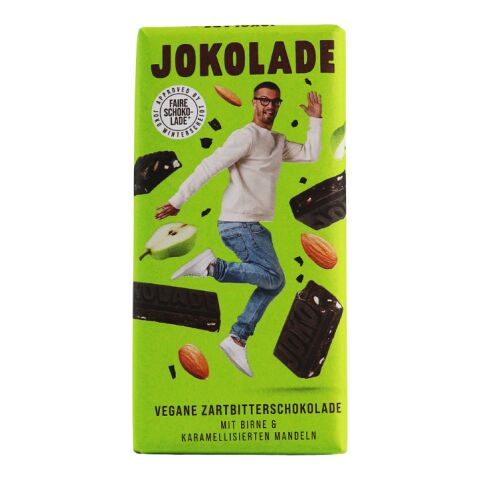FamousFood® Original JOKOLADE Digitaldruck | Zartbitter, Birne, Mandel