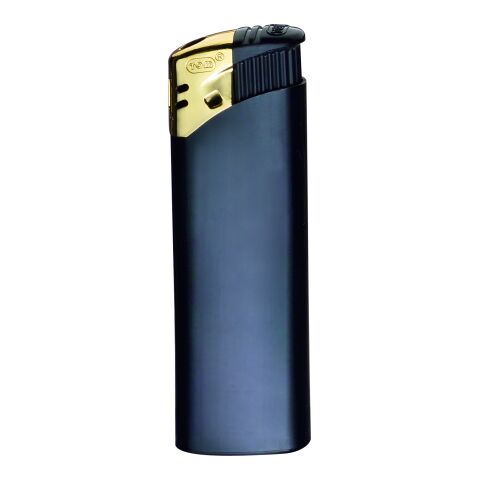 Feuerzeug mit fixierter Flammenhöhe EB-15 schwarz-gold | ohne Werbeanbringung