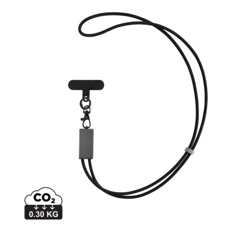 Terra duales Ladekabel aus RCS recyceltem PET mit Lanyard