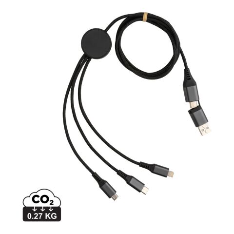 Terra 60W 120cm 6-in-1-Kabel aus RCS recyceltem Aluminium grau | ohne Werbeanbringung | Nicht verfügbar | Nicht verfügbar