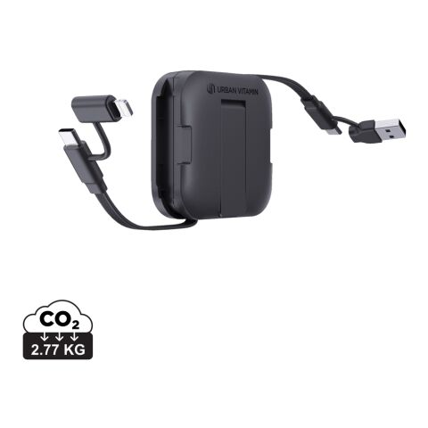 Urban Vitamin San Jose 100W-Halter mit einziehbarem Kabel schwarz | ohne Werbeanbringung | Nicht verfügbar | Nicht verfügbar