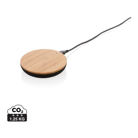 Bamboo X 5W Wireless Charger braun | ohne Werbeanbringung | Nicht verfügbar | Nicht verfügbar