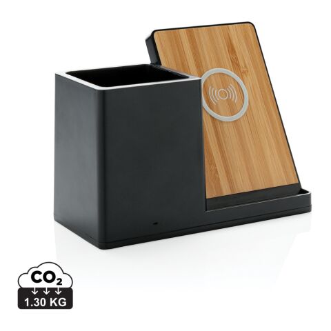 Ontario 10W Wireless Charger aus Bambus und RCS Kunststoff