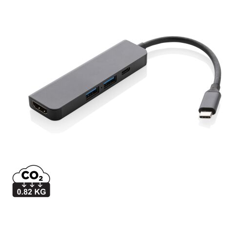 Terra Hub aus RCS recyceltem Aluminium mit HDMI-Input