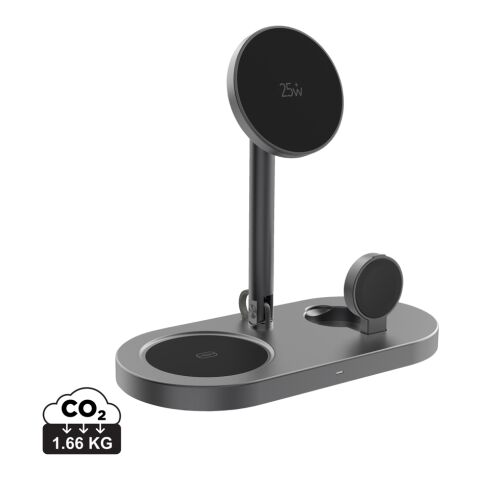 Quantum Ultra-Fast RCS 25W magnetischer Desk-Charger grau-schwarz | ohne Werbeanbringung | Nicht verfügbar | Nicht verfügbar