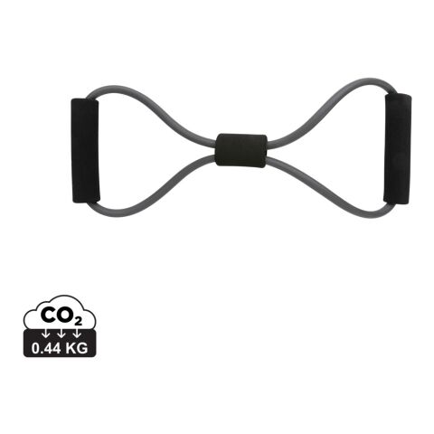 8-Form Fitnessband im Etui grau-schwarz | ohne Werbeanbringung | Nicht verfügbar | Nicht verfügbar