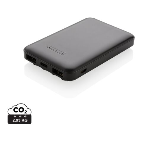 5.000 mAh Wireless Charging Pocket Powerbank schwarz | ohne Werbeanbringung | Nicht verfügbar | Nicht verfügbar