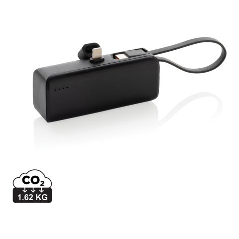 Powerlink 3000mah iOS-Connector Powerbank aus RCS rPlastic schwarz | ohne Werbeanbringung | Nicht verfügbar | Nicht verfügbar | Nicht verfügbar