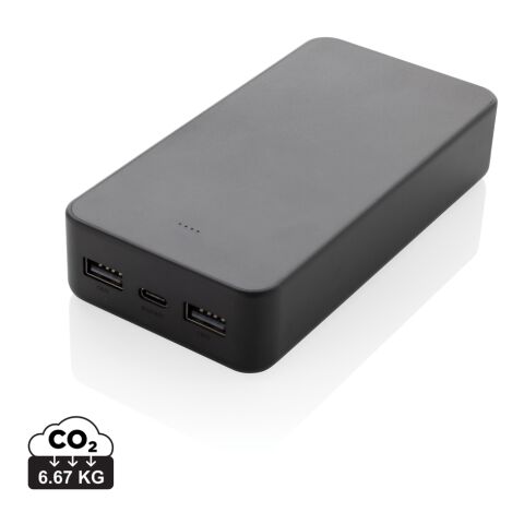 Boostcore 20.000mAh Powerbank aus RCS rec. Kunststoff schwarz | ohne Werbeanbringung | Nicht verfügbar | Nicht verfügbar