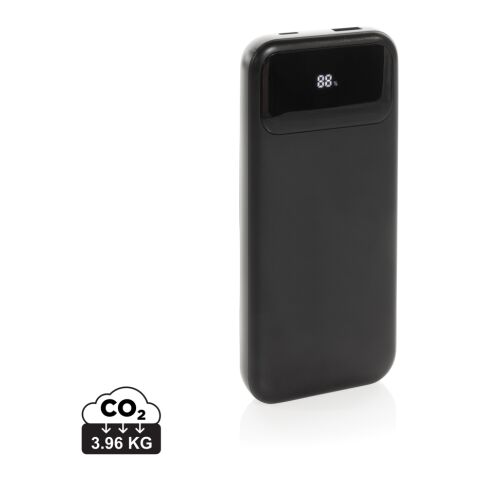 Turbopack 10000mAh Powerbank mit integr. Kabeln aus RCS rABS schwarz | ohne Werbeanbringung | Nicht verfügbar | Nicht verfügbar