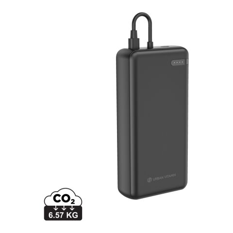 Urban Vitamin Menlo Park RCS rPlastik 20000 20W PD Powerbank schwarz | ohne Werbeanbringung | Nicht verfügbar | Nicht verfügbar