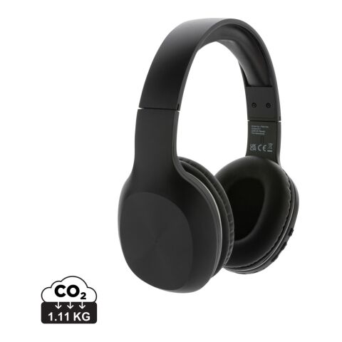 JAM kabelloser Kopfhörer aus recyceltem RCS-Kunststoff schwarz | ohne Werbeanbringung | Nicht verfügbar | Nicht verfügbar