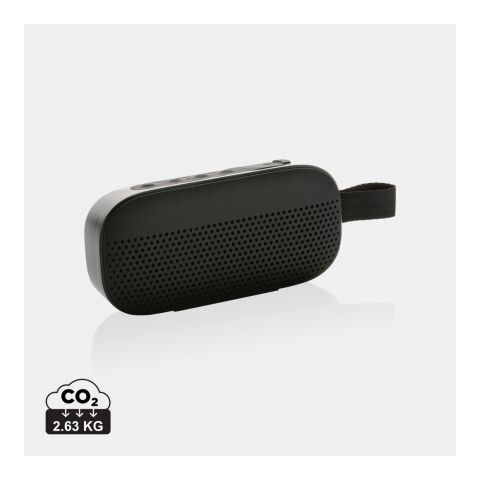 Soundbox 5W Lautsprecher aus RCS recyceltem Kunststoff schwarz | ohne Werbeanbringung | Nicht verfügbar | Nicht verfügbar