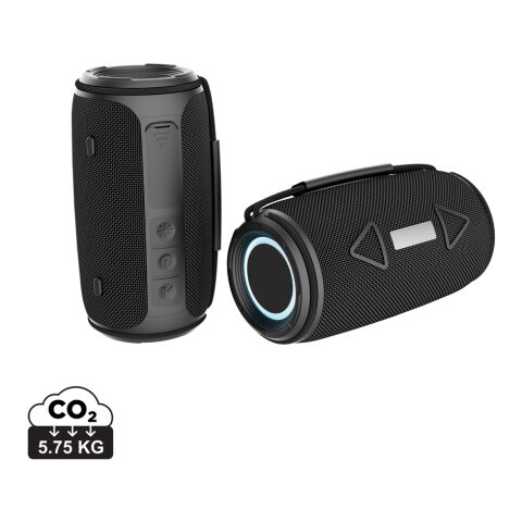 Prisma 16W IPX4 Speaker aus RCS rec. rPET schwarz | ohne Werbeanbringung | Nicht verfügbar | Nicht verfügbar