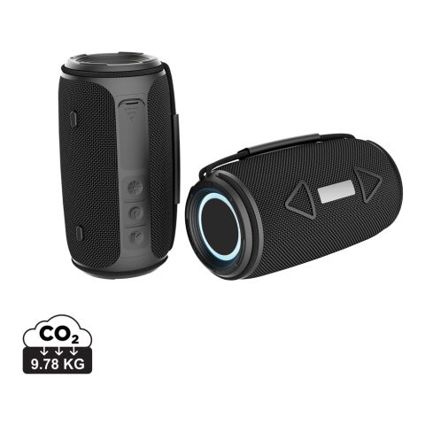 Prisma 16W IPX4 Speaker aus RCS rec. rPET schwarz | ohne Werbeanbringung