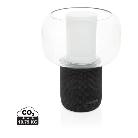 Lux 10W Lautsprecherlampe aus RCS recyceltem Kunststoff schwarz | ohne Werbeanbringung | Nicht verfügbar | Nicht verfügbar