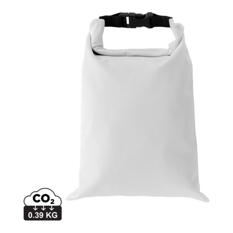 Werbeartikel Snackstrap faltbarer Lunchbag aus AWARE rPET 30 x 20cm – weiß – mit Logo bedruckt