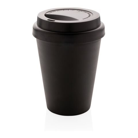 Wiederverwendbarer doppelwandiger Kaffeebecher 300ml schwarz | ohne Werbeanbringung | Nicht verfügbar | Nicht verfügbar
