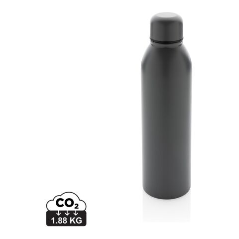 Kundengeschenk RCS Vakuumflasche anthrazit – mit Gravur 500ml nachhaltig doppelwandig isoliert für das Mitarbeiter-Onboarding