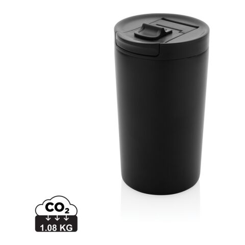 Doppelwandiger Vakuum-Becher aus RCS recyceltem Stainless-Steel schwarz | ohne Werbeanbringung | Nicht verfügbar | Nicht verfügbar