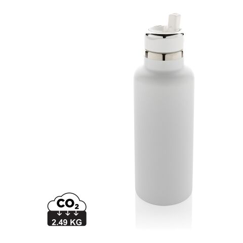 Hydro Vakuumflasche aus RCS recycel. Stainless-Steel weiß | ohne Werbeanbringung | Nicht verfügbar | Nicht verfügbar