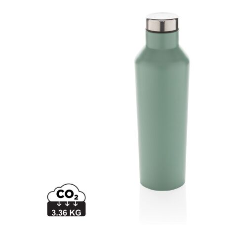 Moderne Vakuum-Flasche aus Stainless Steel grün | ohne Werbeanbringung | Nicht verfügbar | Nicht verfügbar