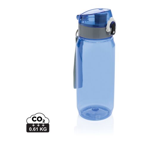 Yide RCS rPET verschließbare Wasserflasche 600ml blau | ohne Werbeanbringung | Nicht verfügbar | Nicht verfügbar