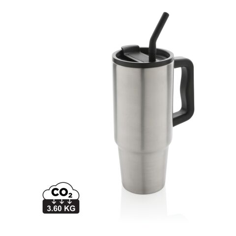 Werbeartikel Embrace Deluxe Becher aus RCS recyceltem Edelstahl 900ml – silber