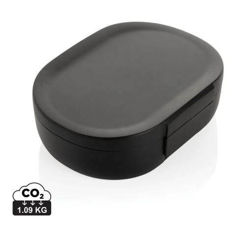 Werbeartikel Avira Atlas Lunchbox – schwarz – mit Logo bedruckt nachhaltiges 700ml Brotdose aus recyceltem PP BPA-frei