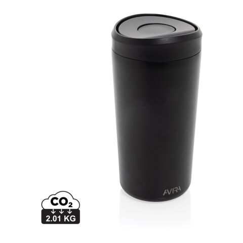 Avira Alix Klickbecher aus RCS rec. Stahl 400ml schwarz | ohne Werbeanbringung | Nicht verfügbar | Nicht verfügbar