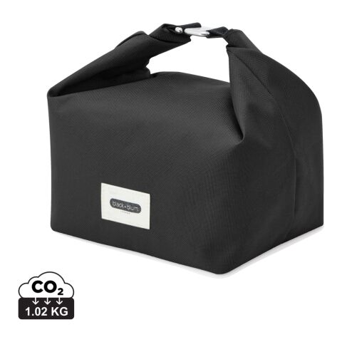 Werbeartikel Black+Blum isolierte 6,7L Lunch & Kühltasche – schwarz – mit Logo bedruckt