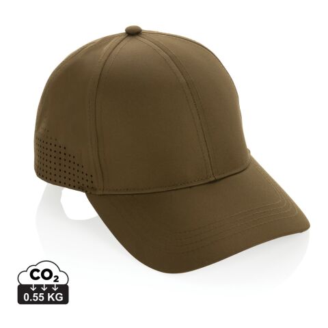 Werbeartikel Impact AWARE™ rPET 6-Panel-Sportkappe – grün – Cap / Kappe mit Logo bedruckt