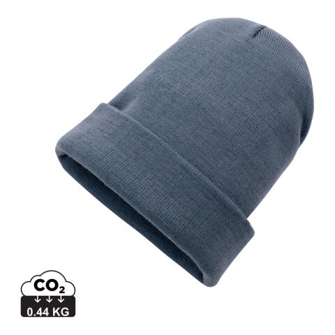 Werbeartikel Impact Polylana Beanie mit AWARE Tracer – blau – Mütze / Beanie mit Logo bedruckt