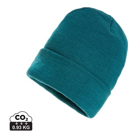 Werbeartikel Impact Polylana® bequeme Beanie mit AWARE™ Tracer – Grünspan – Mütze / Beanie mit Logo bedruckt