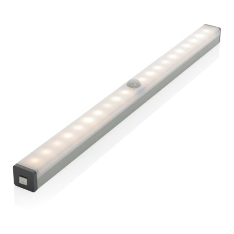 Wiederaufladbare LED Leiste mit Bewegungssensor, groß silber | ohne Werbeanbringung | Nicht verfügbar | Nicht verfügbar