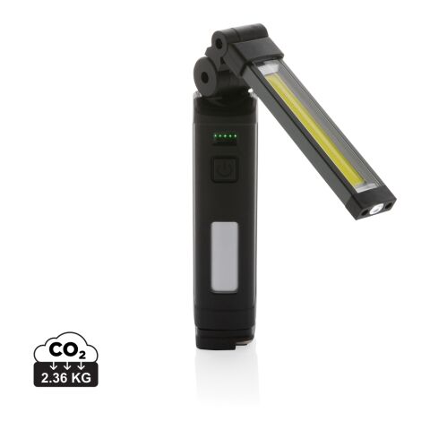 Gear X wiederaufladbare USB Arbeitsleuchte aus RCS rec. ABS schwarz | ohne Werbeanbringung | Nicht verfügbar | Nicht verfügbar