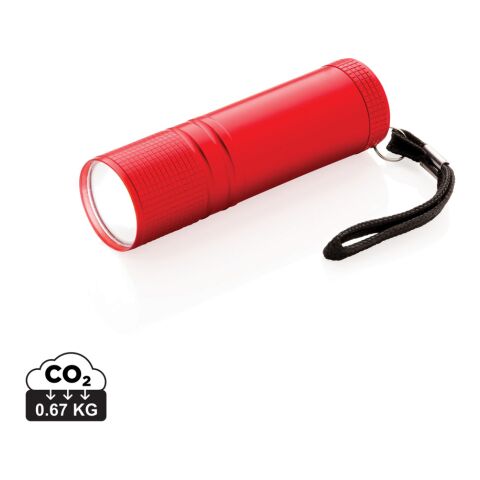 Werbeartikel COB Taschenlampe – rot