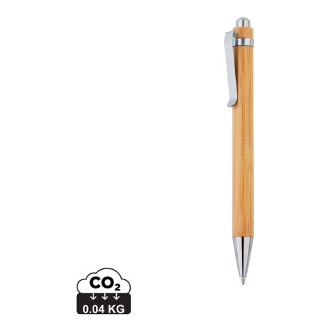 Bambus Kugelschreiber braun-silber | ohne Werbeanbringung | Nicht verfügbar | Nicht verfügbar | Nicht verfügbar