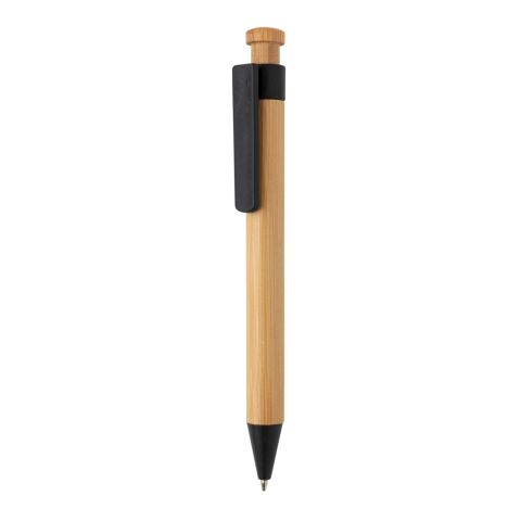 Bambus Stift mit Wheatstraw-Clip schwarz | ohne Werbeanbringung | Nicht verfügbar | Nicht verfügbar
